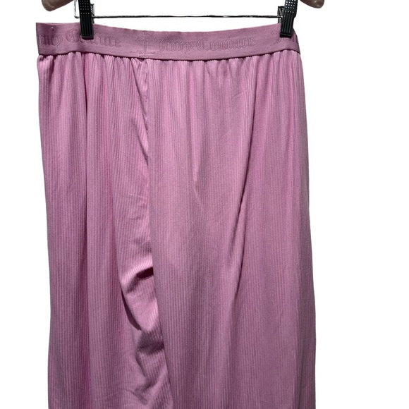 Juicy Couture Pink Rhinestone Wide Leg Pull On Pants Size Large - Picture 6 of 12